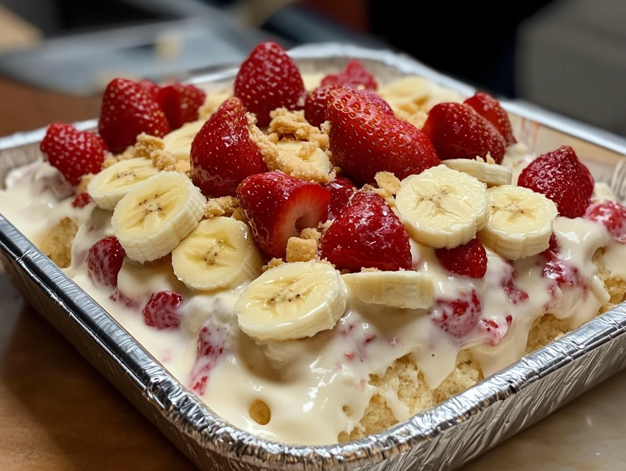 Strawberry Banana Pudding - RichSpoon
