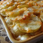 Cheesy Garlic Scalloped Potatoes for a Cozy Family Dinner - Recipe Image