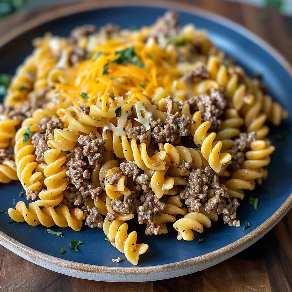 One-Pot Beef and Cheddar Ranch Pasta Recipe You'll Crave - Recipe Image