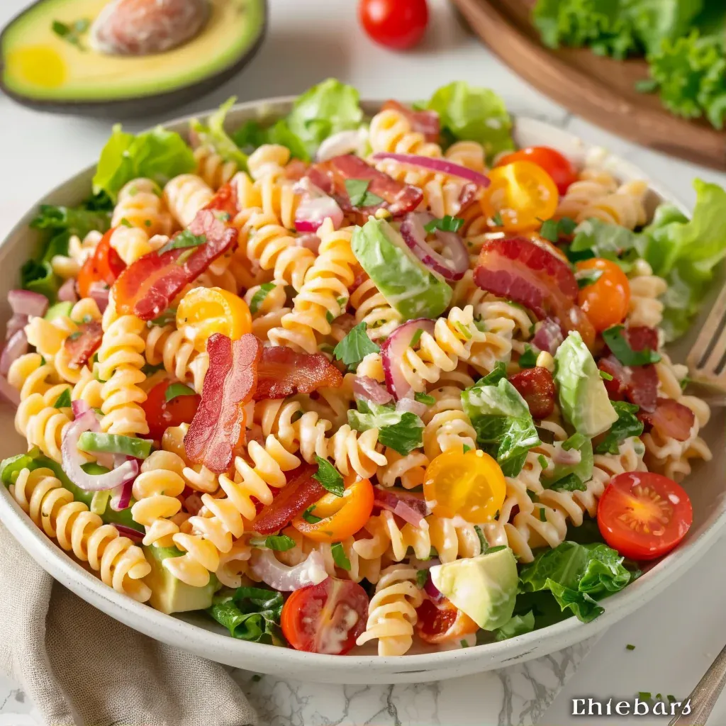 Creamy BLT Pasta Salad for Summer - Recipe Image
