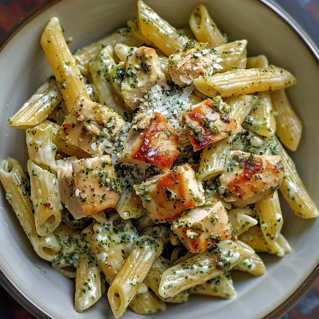 Easy Creamy Pesto Chicken Pasta Recipe You’ll Love - Recipe Image