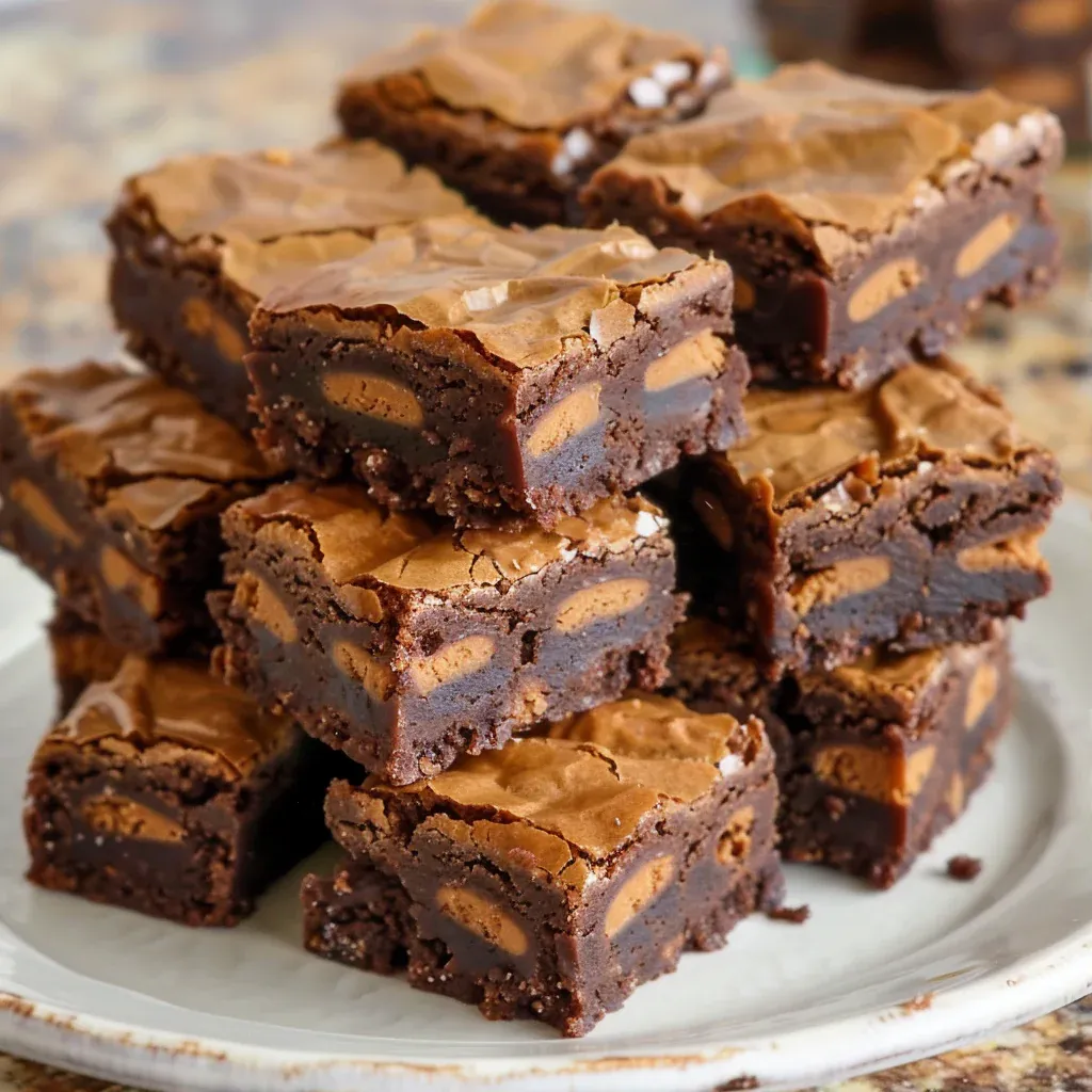 Peanut Butter Cup Brownies (Irresistibly Fudgy!) - Recipe Image