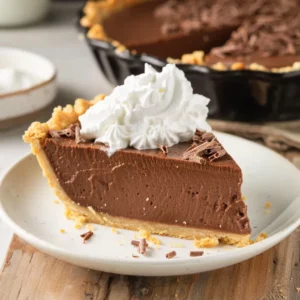 Creamy Chocolate Pudding Pie with Oreo Crust - Recipe Image