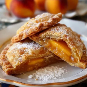 Southern-Style Golden Fried Peach Pies - Recipe Image