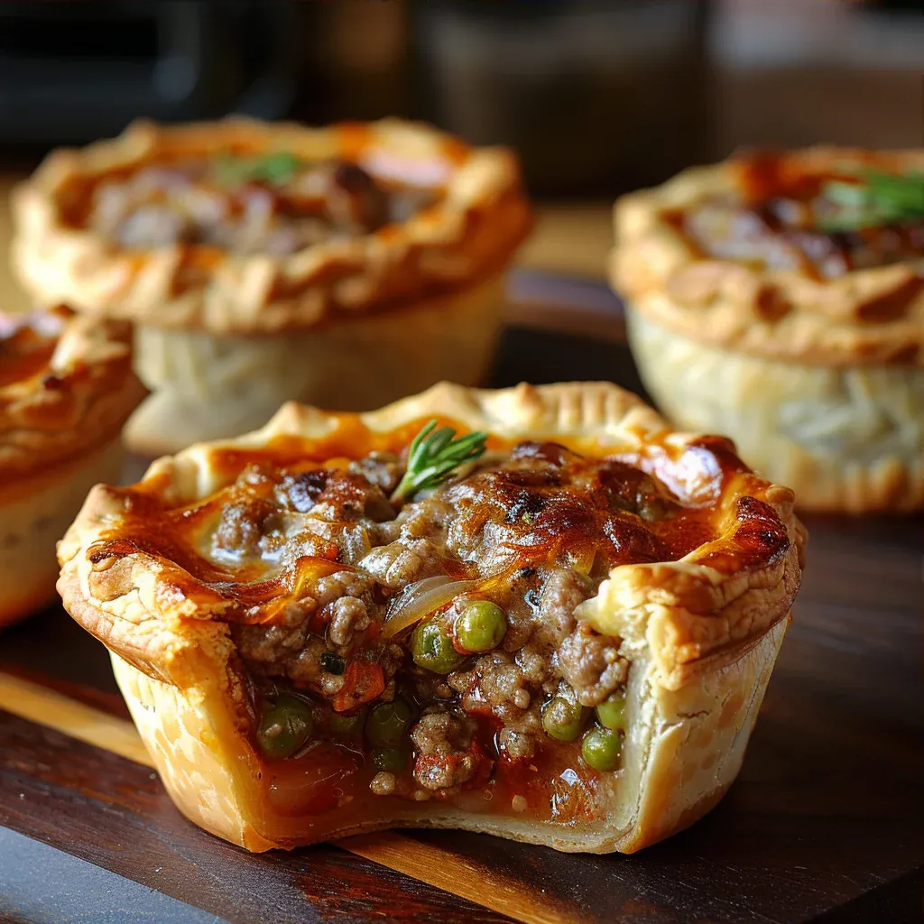 "Decadent Mini-Meals: Muffin Tin Meat Pies Recipe!" - Recipe Image