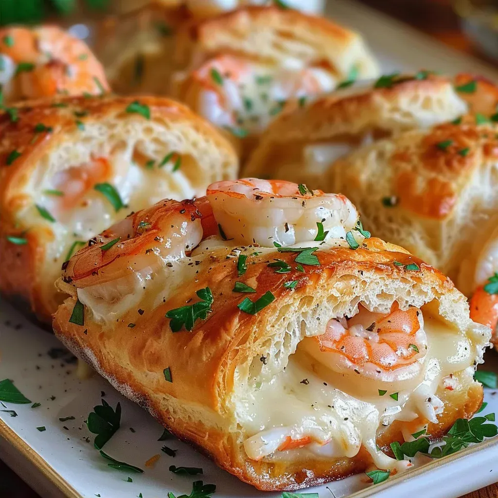 "Savory Seafood Delight: Shrimp Crab Melts Recipe" - Recipe Image