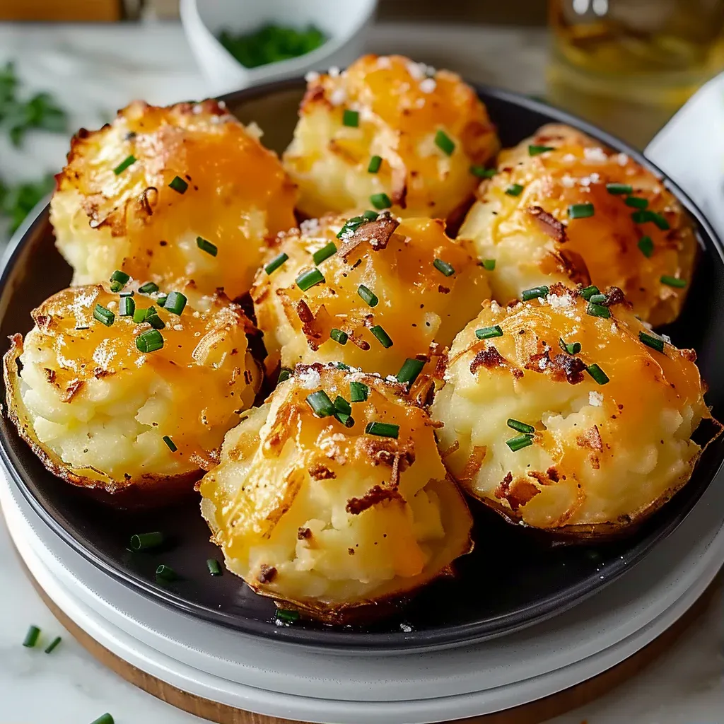 Golden Cheesy Mashed Potato Puffs Perfection - Recipe Image