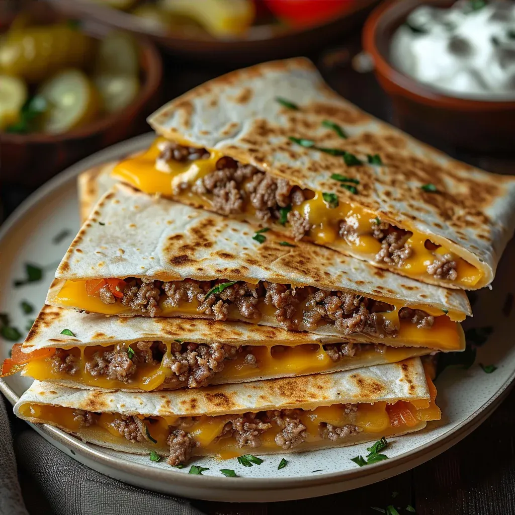 Smashburger Quesadillas You Need for Dinner - Recipe Image