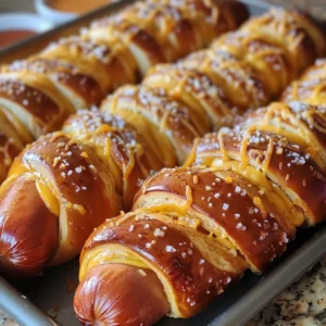 Soft Baked Cheesy Pretzel Dogs You’ll Want Every Weekend - Recipe Image