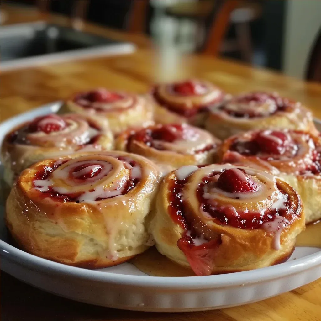 Irresistible Strawberry Cheesecake Cinnabon Rolls That Melt in Your Mouth - Recipe Image