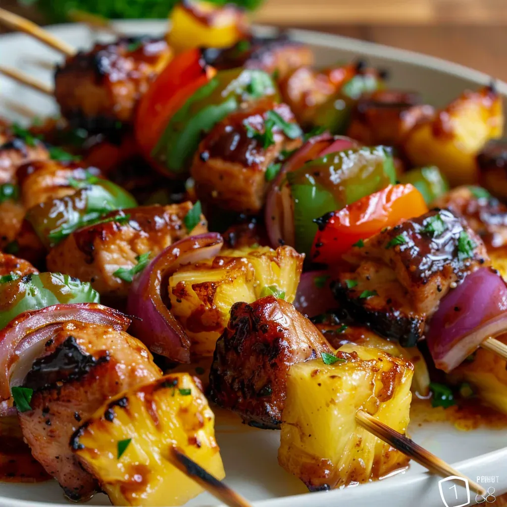 Sweet & Smoky Pineapple BBQ Pork Skewers You’ll Crave All Summer - Recipe Image