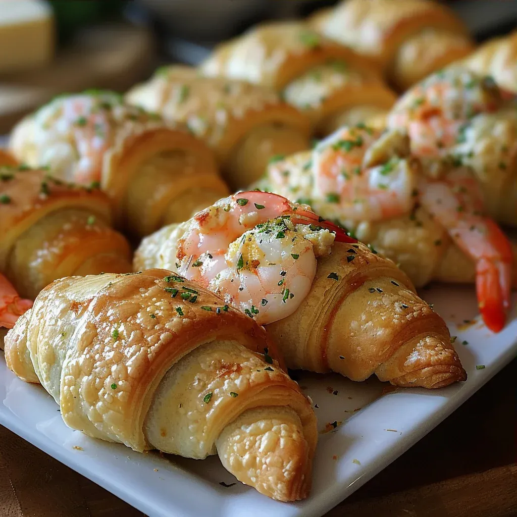 Savory Shrimp & Crab Crescent Bombs – Easy Seafood Appetizer - Recipe Image