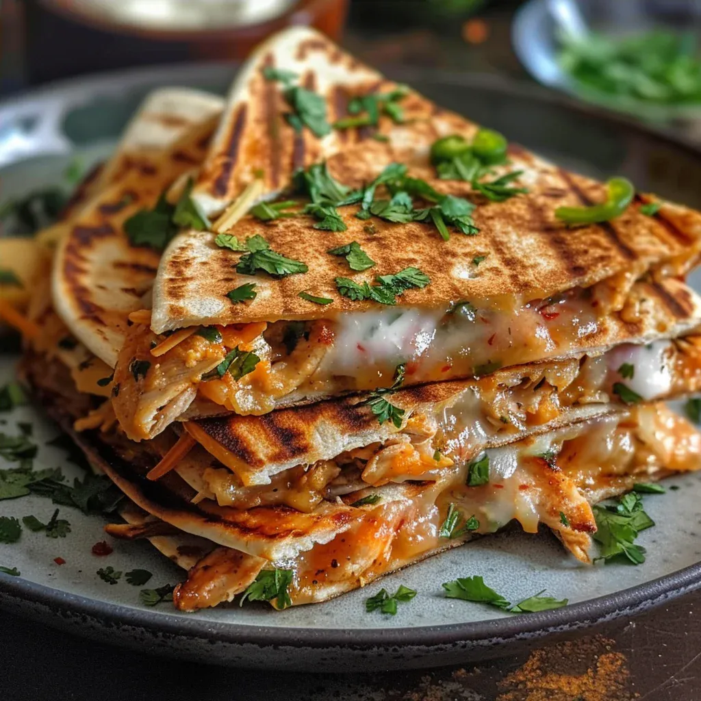 Irresistible Cheesy Hot Honey Chicken Quesadillas You’ll Crave Every Night - Recipe Image