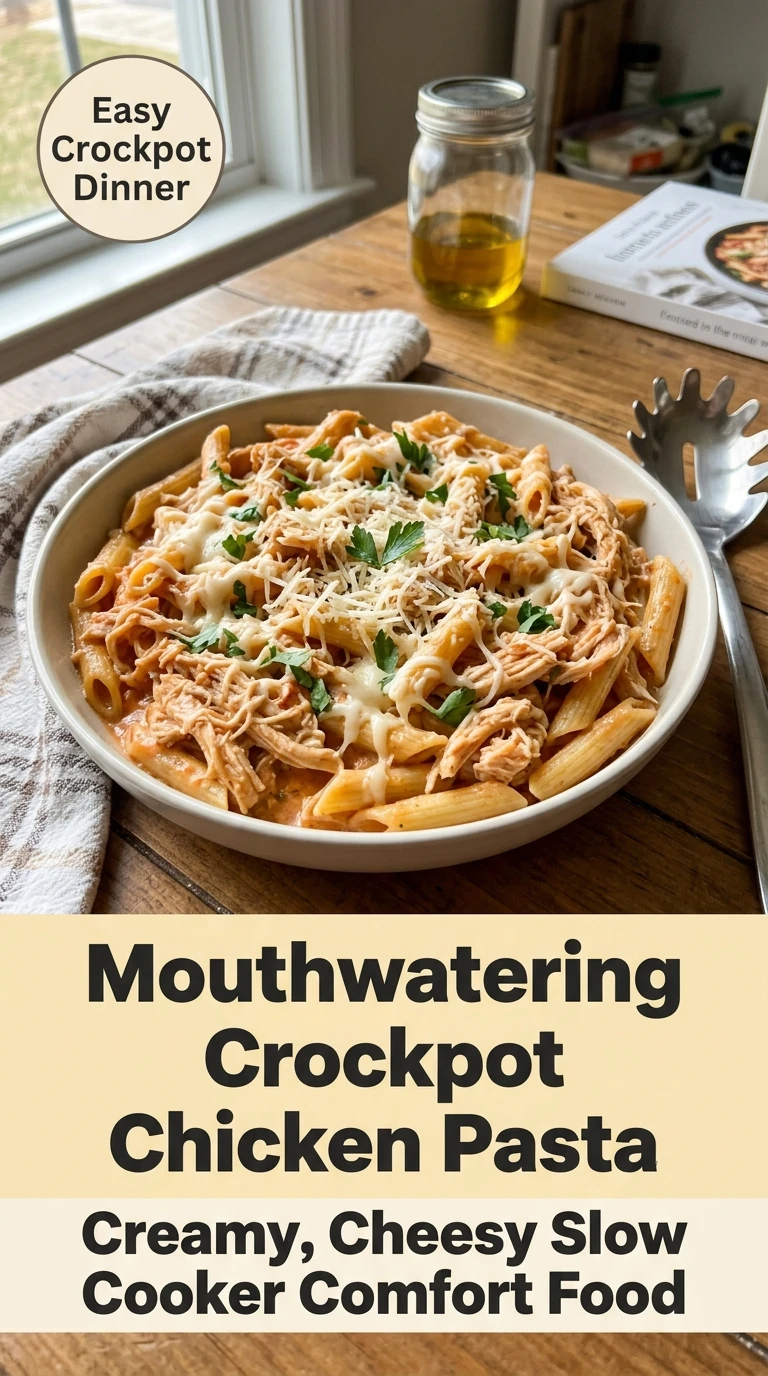 Mouthwatering Crockpot Chicken Pasta Everyone Will Love - Recipe Image