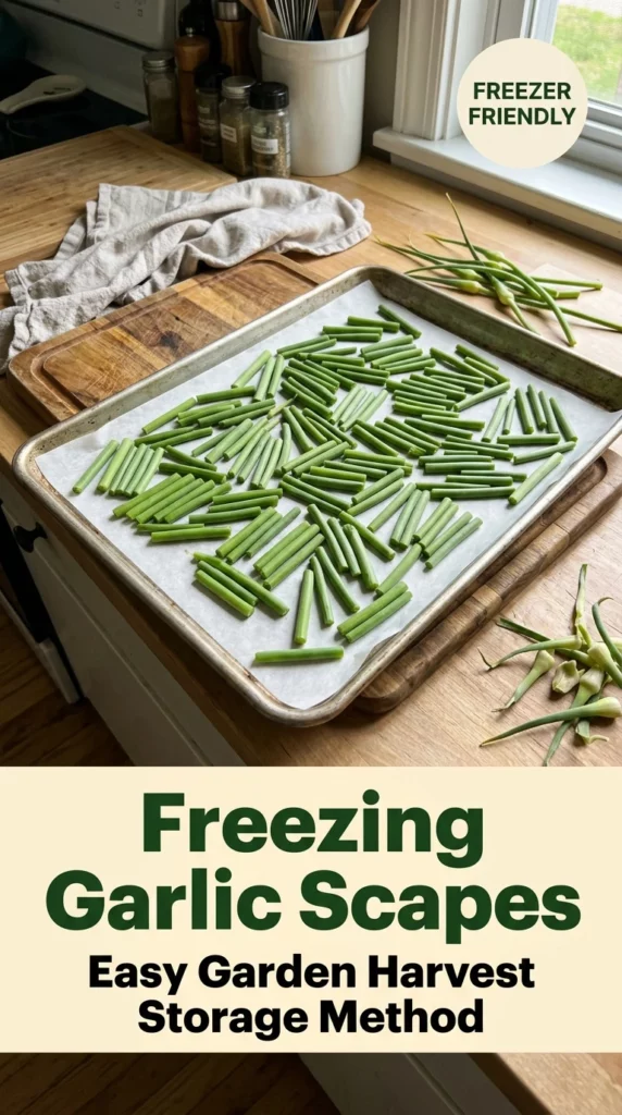 How to Freeze Garlic Scapes for Long-Term Storage - Recipe Image