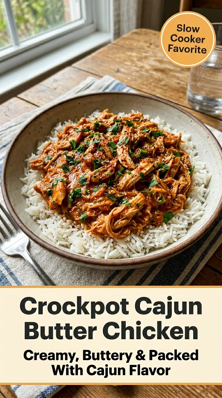 Crockpot Cajun Butter Chicken That’s Packed with Flavor - Recipe Image
