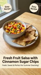 Fresh Fruit Salsa with Cinnamon Sugar Chips Everyone Will Love - Recipe Image