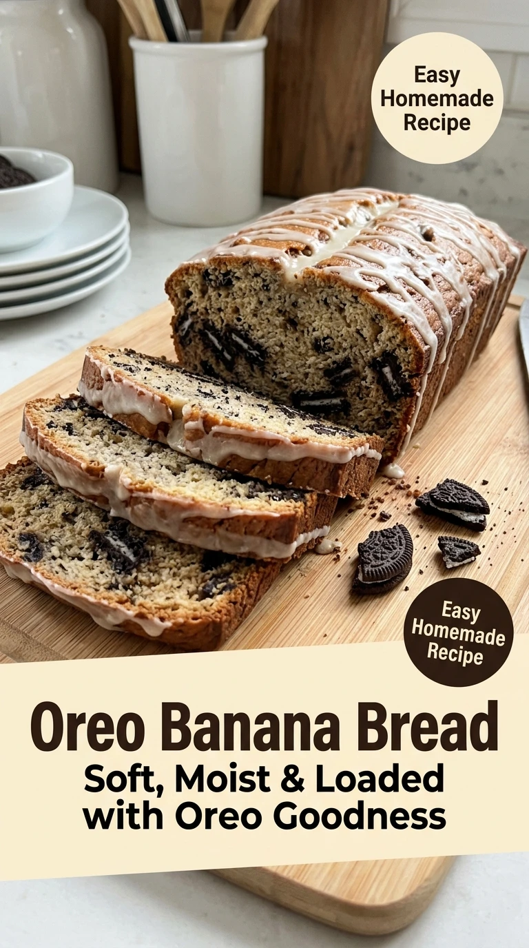 Oreo Banana Bread You'll Want to Bake Again and Again - Recipe Image