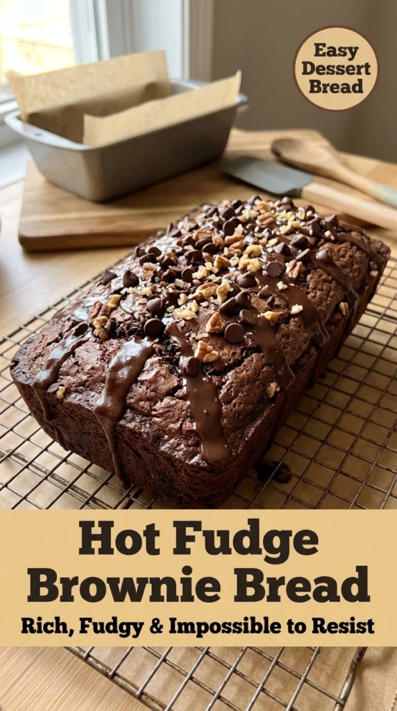 Hot Fudge Brownie Bread That Tastes Like the Ultimate Chocolate Dream - Recipe Image